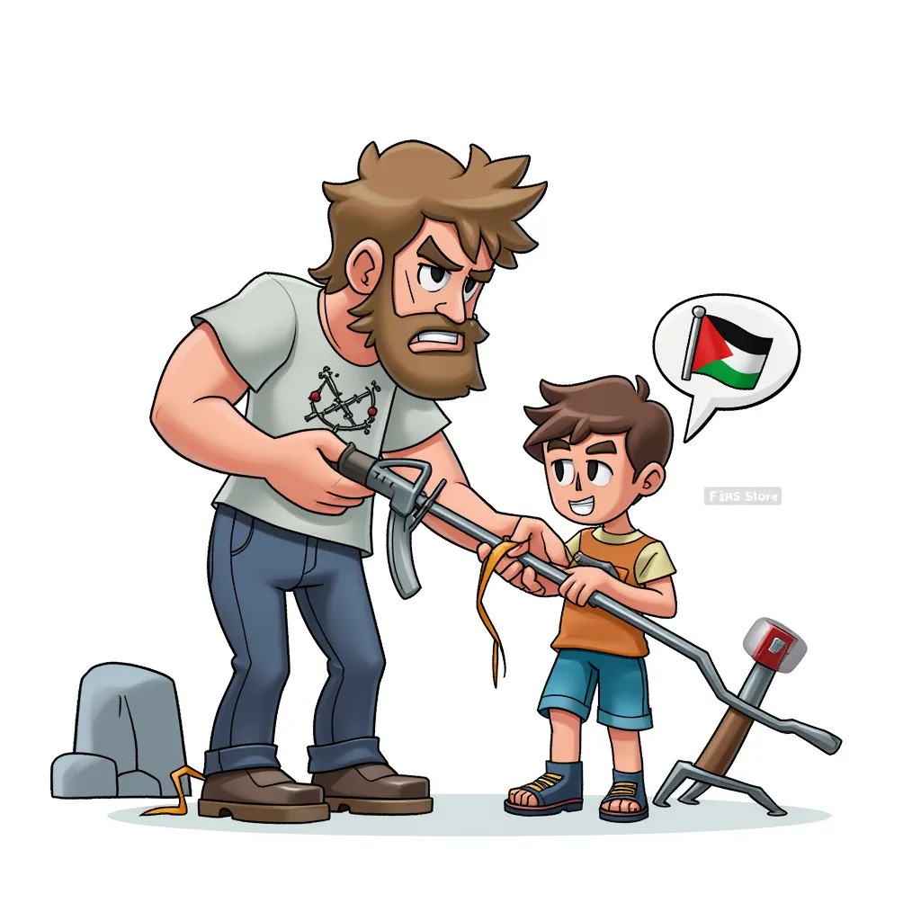 palestinian stabbing a child