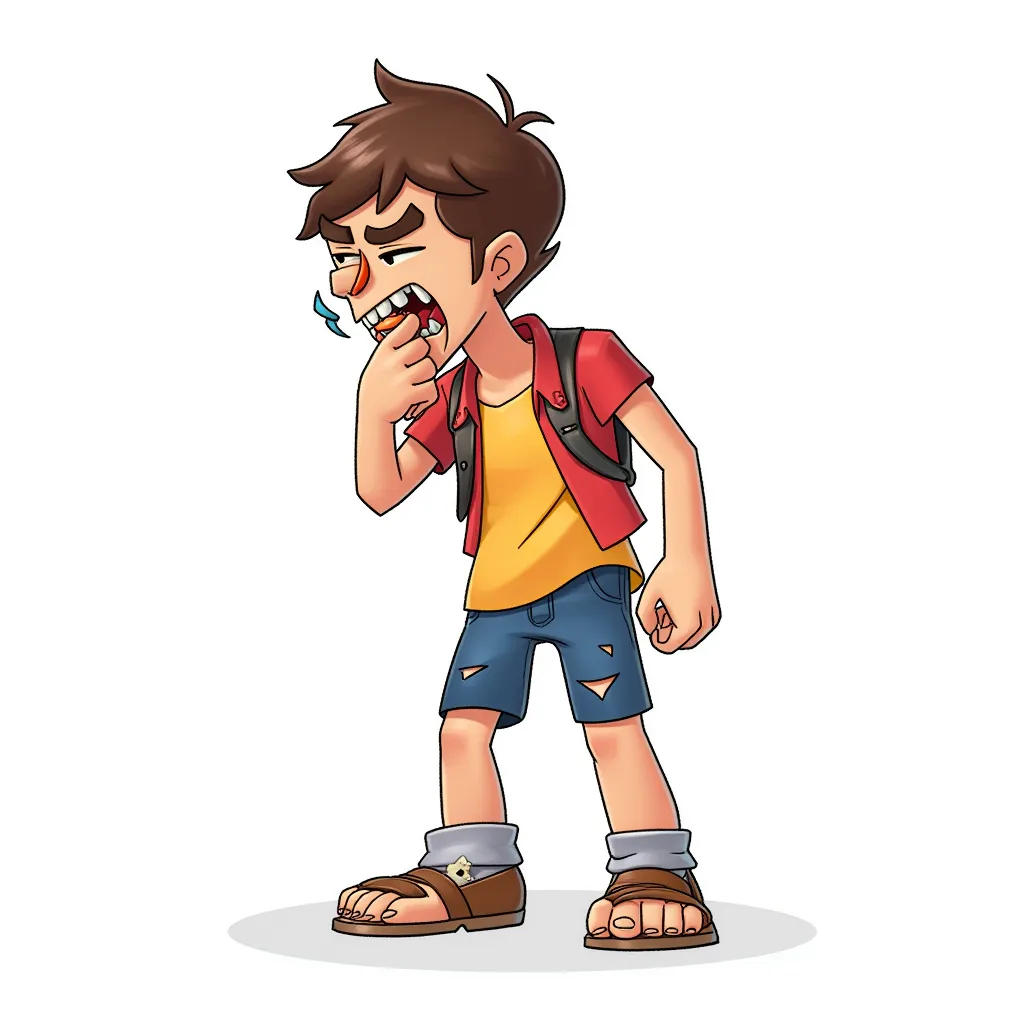 horny teen boy with visible erection