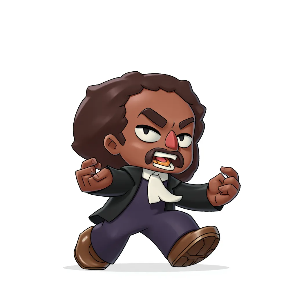 Supreme Court Justice Jackson as a runaway slave with a retarded looking face and idiot drool moron bitch