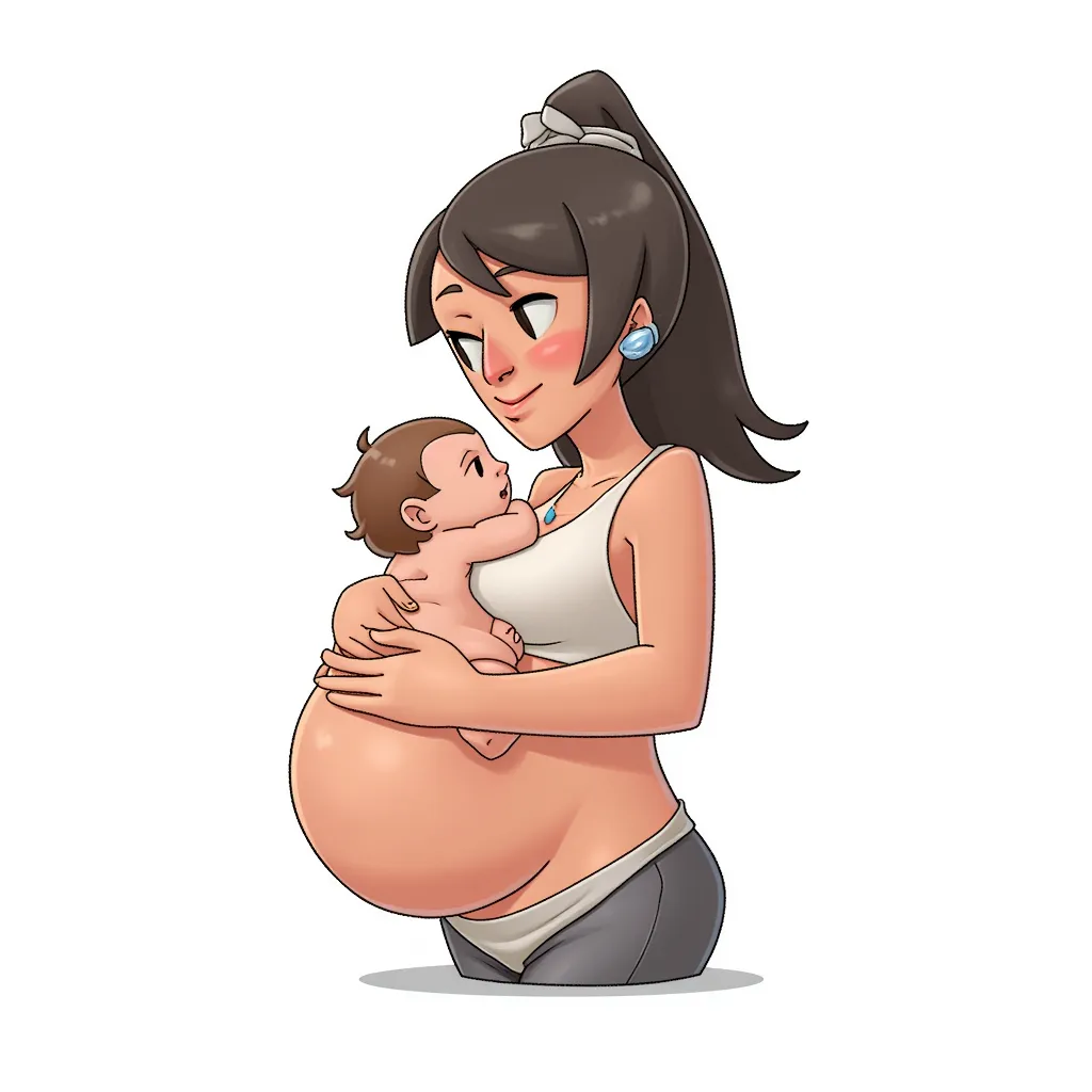 breastfeeding, lots of milk, very busty