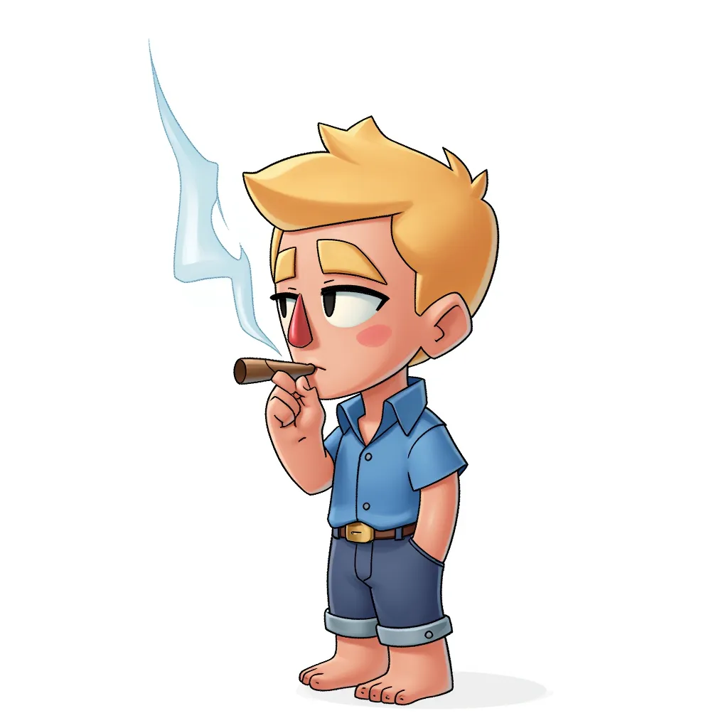 baby smoking a joint