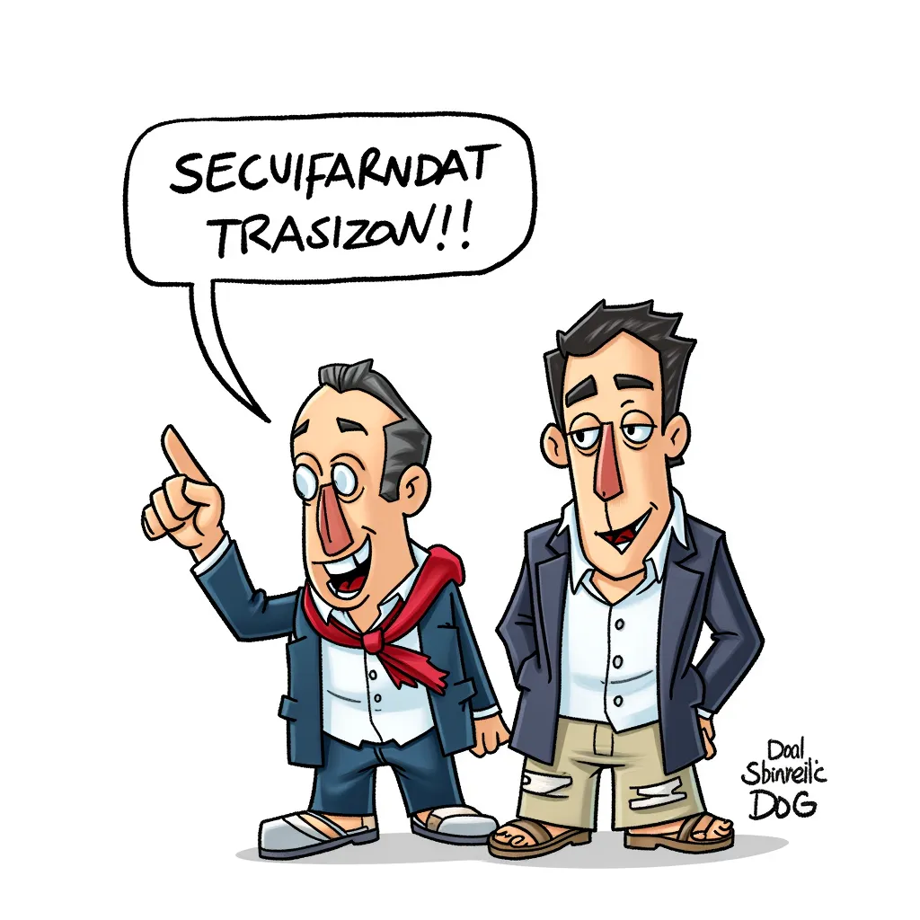 Charlie Hebdo offensive cartoon in the style of AIBG, white background