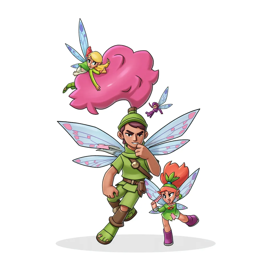 Do not let her colourful clothing and lovely hairs confuse you, this herd of carnivore fairies can hunt any creature and eat it in minutes, no matter the size.