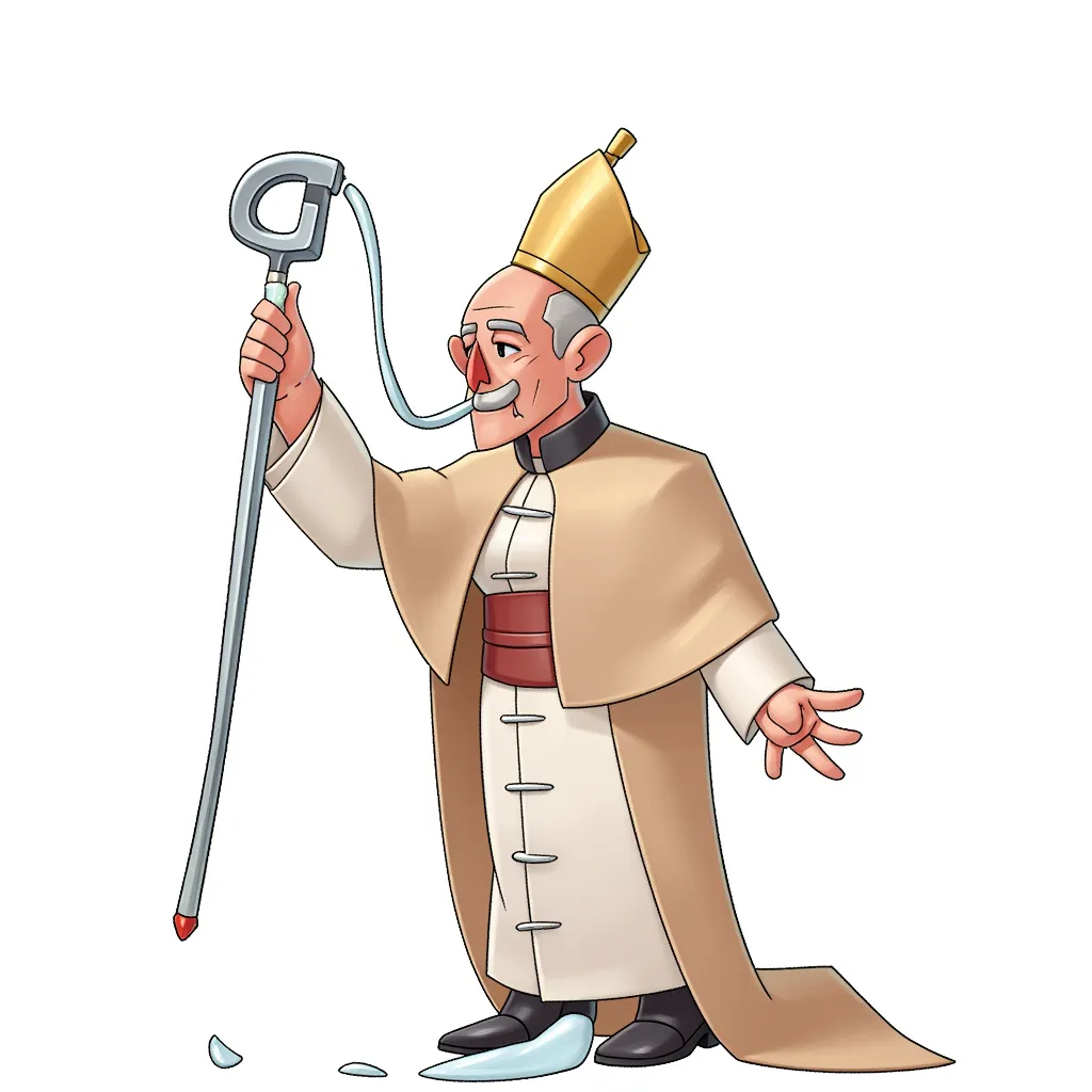 the pope doing a line of cocaine