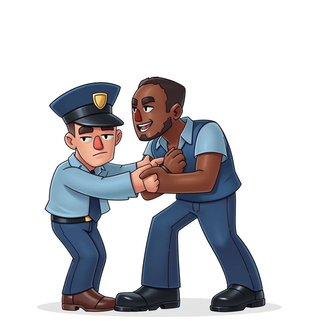cop arresting a black man