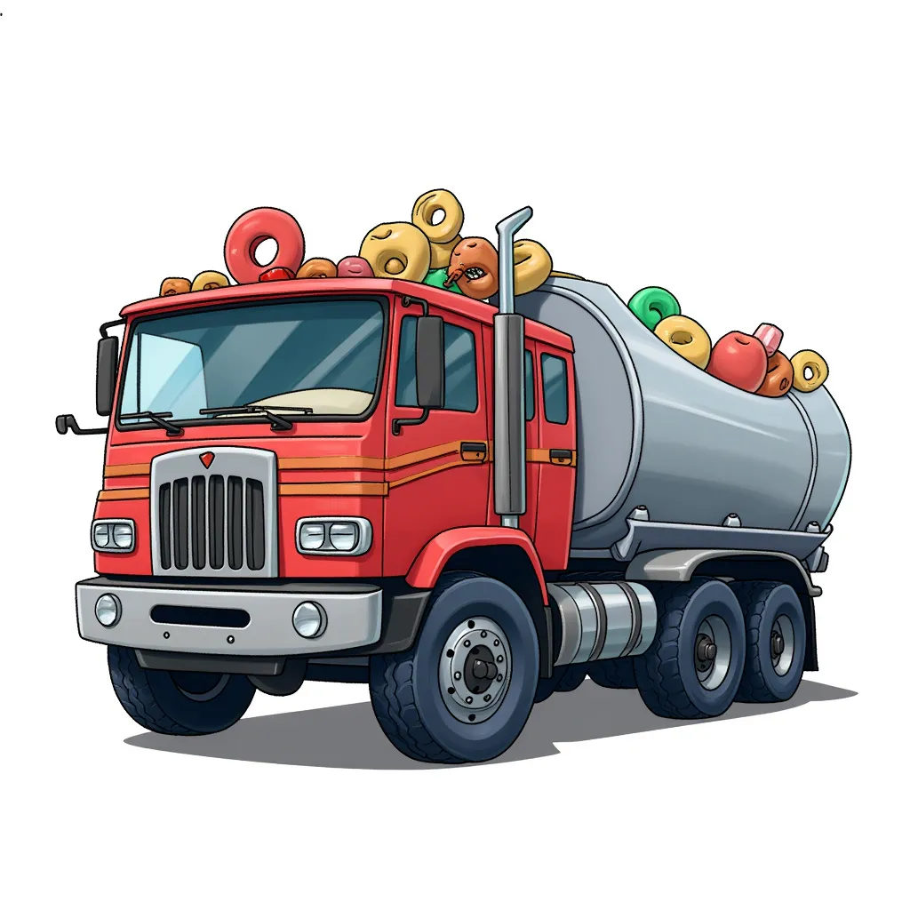 a truck with trucknuts