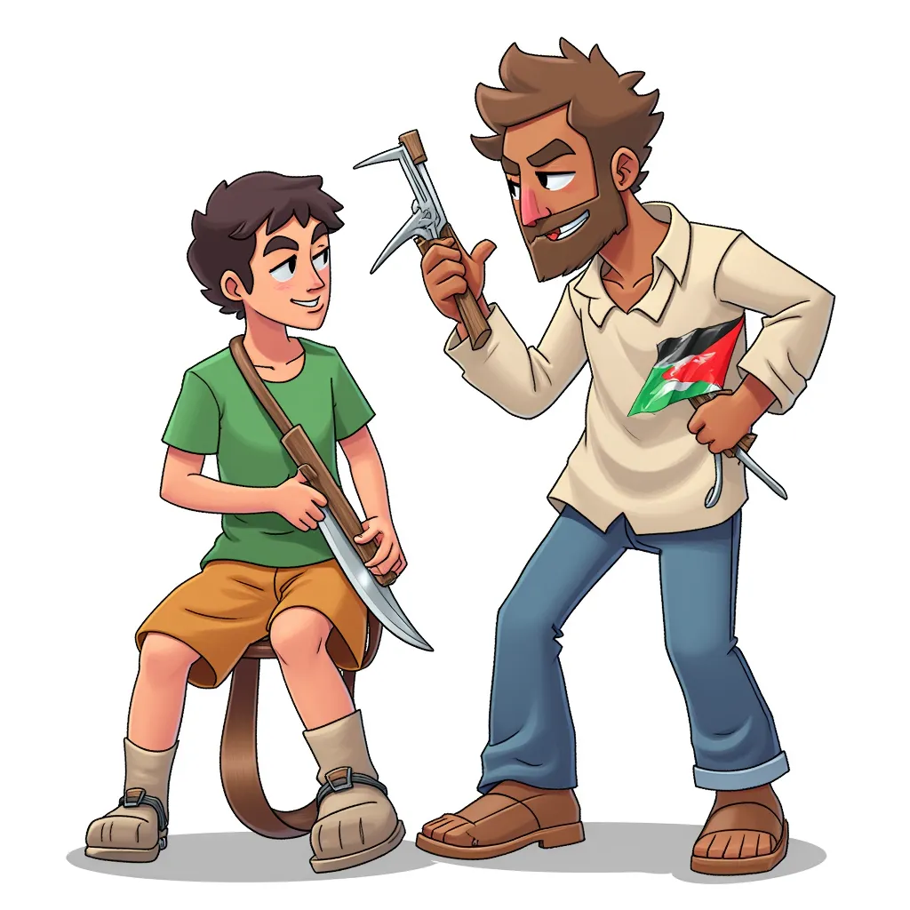 palestinian stabbing a child