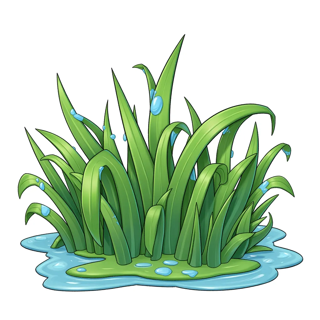 grass patch soaked from a long day of london rain