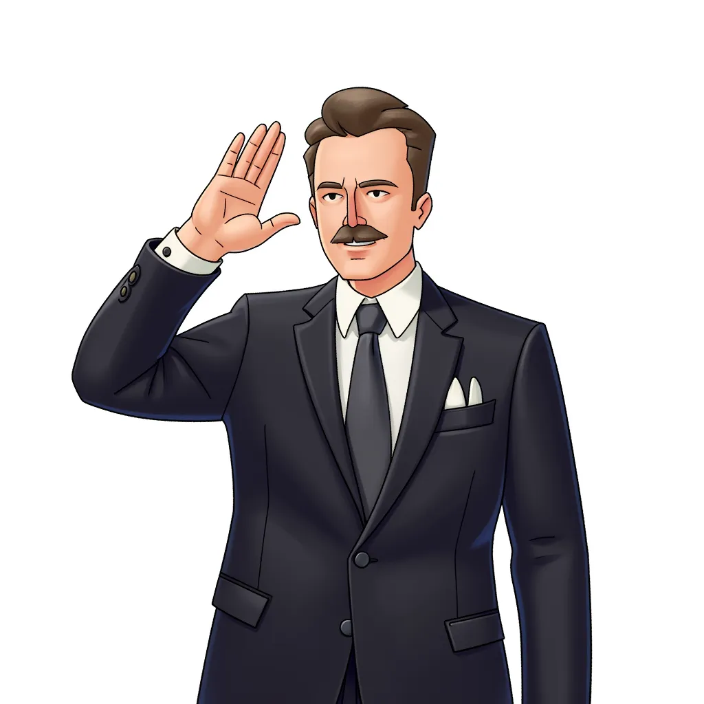 elon musk with one arm up giving a hitler salute