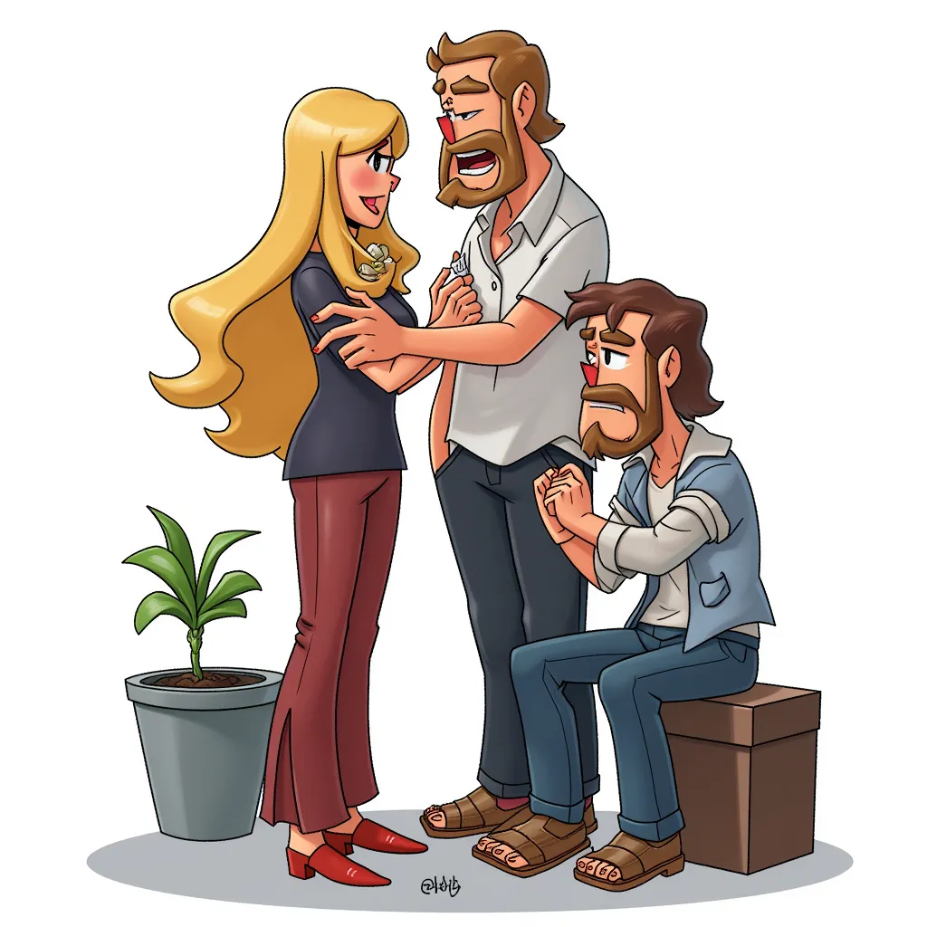 Getting cucked and fucked by a big guy with his dick out and 5 fingers with middle fingers out while fucking my wife, oh god the humanity