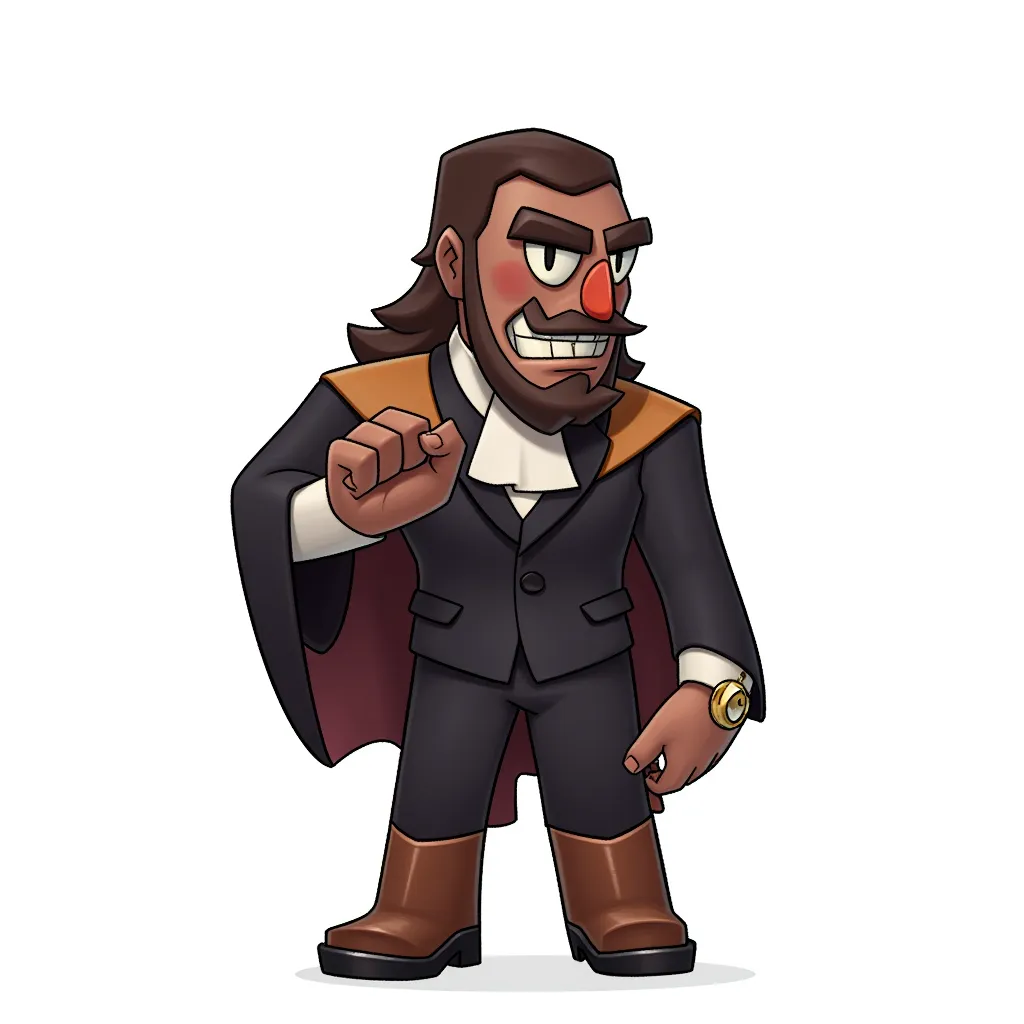 Supreme Court Justice Jackson as a runaway slave with a retarded looking face and idiot drool moron bitch