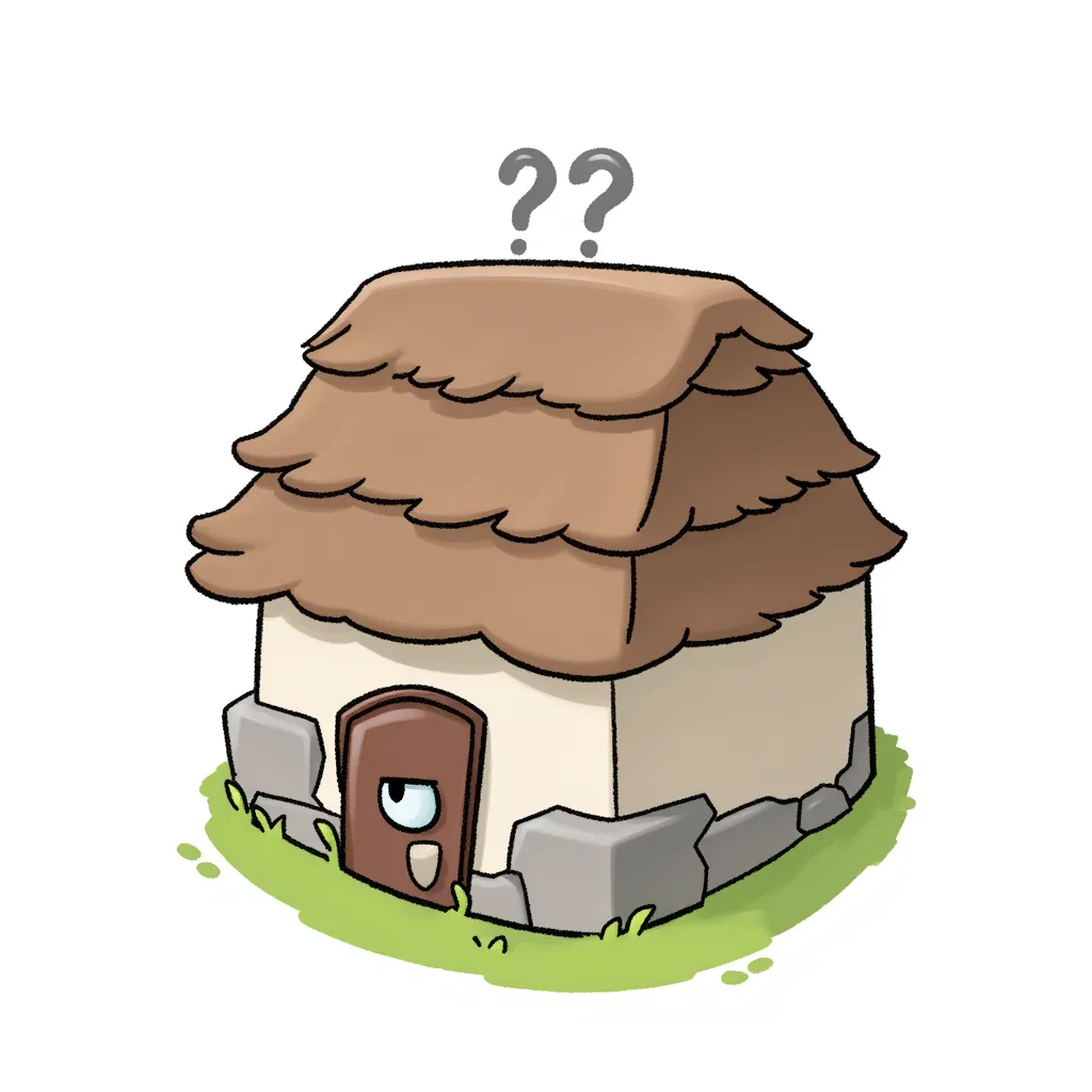 A sad small hut, what could make this cute house suffer?