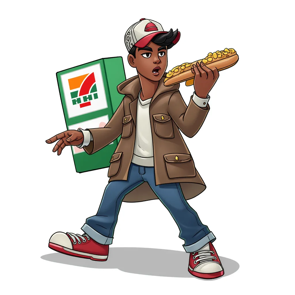 black teen robbing a 7/11