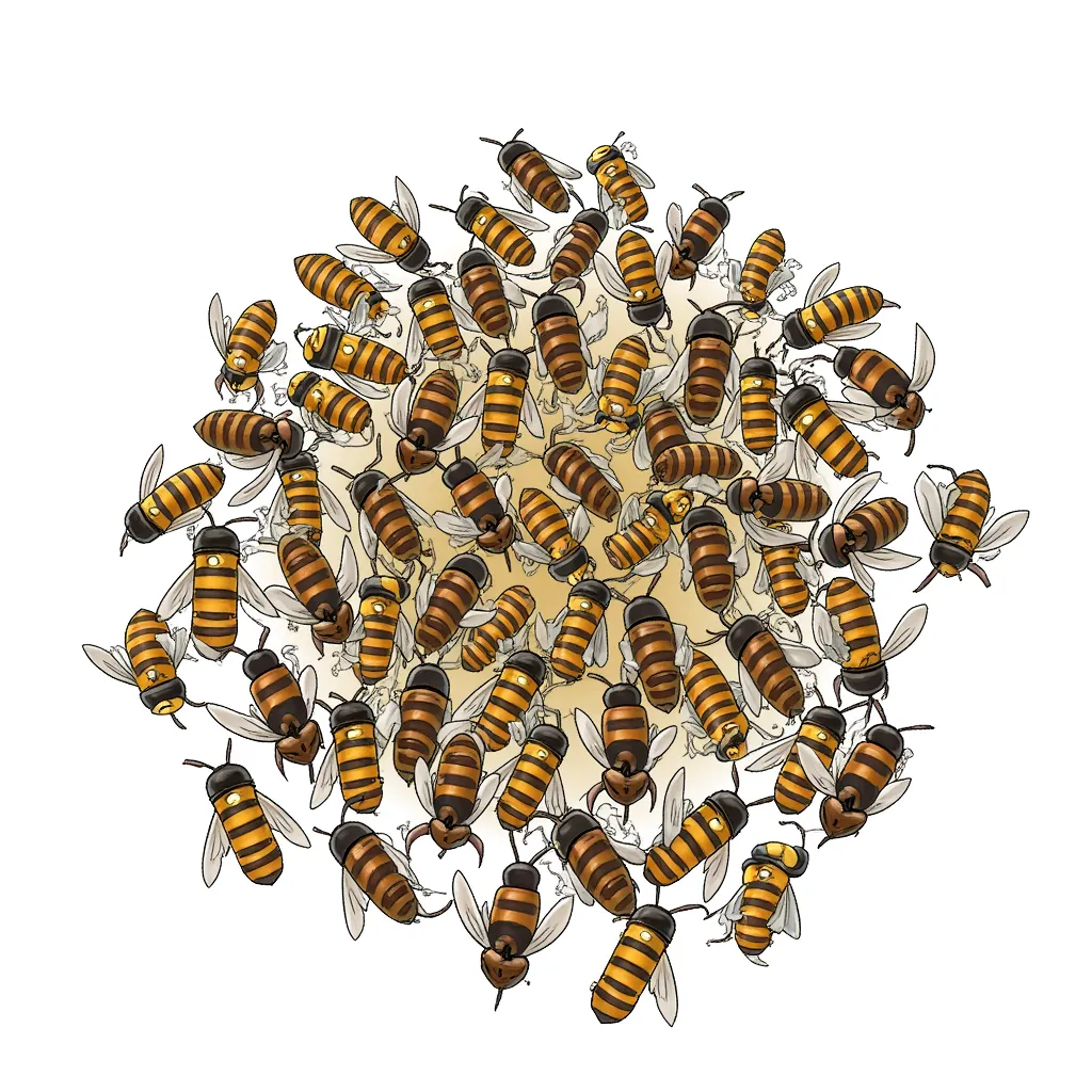 A big swarm of angry bees, you'll regret insulting their queen.