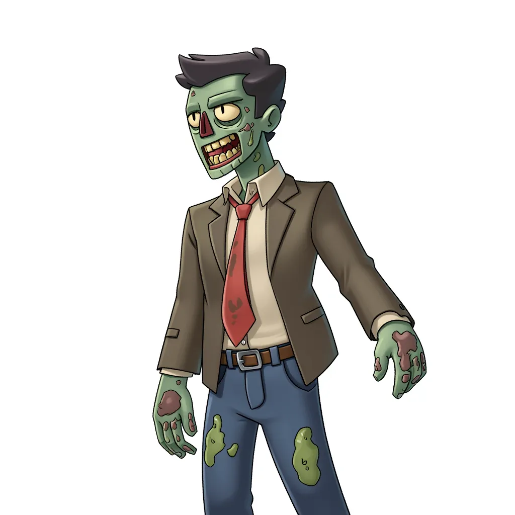 zombie charlie kirk, american hero, full body