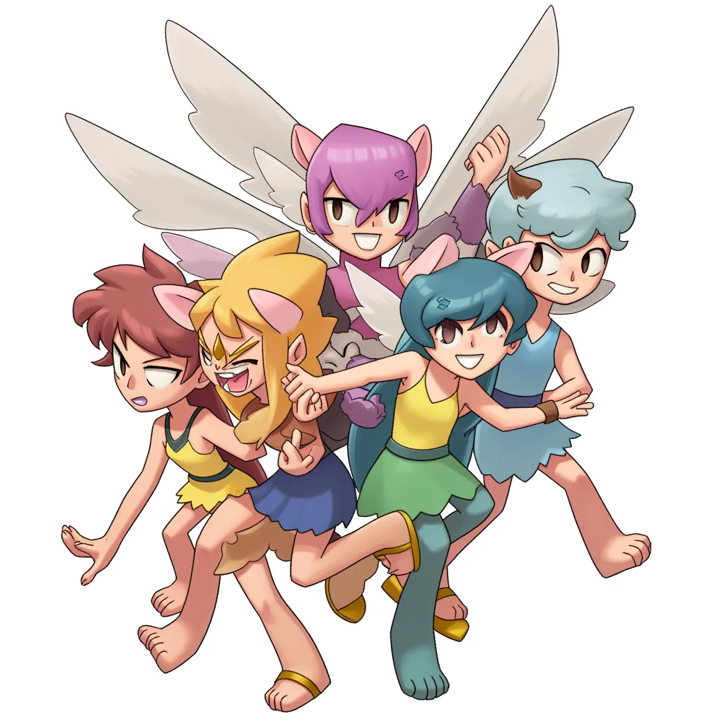 Do not let her colourful clothing and lovely hairs confuse you, this herd of carnivore fairies can hunt any creature and eat it in minutes, no matter the size.