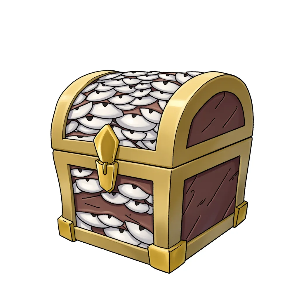 a treasure box COVERED in eyes, sort of like from Full Metal Alchemist (pride) in HD