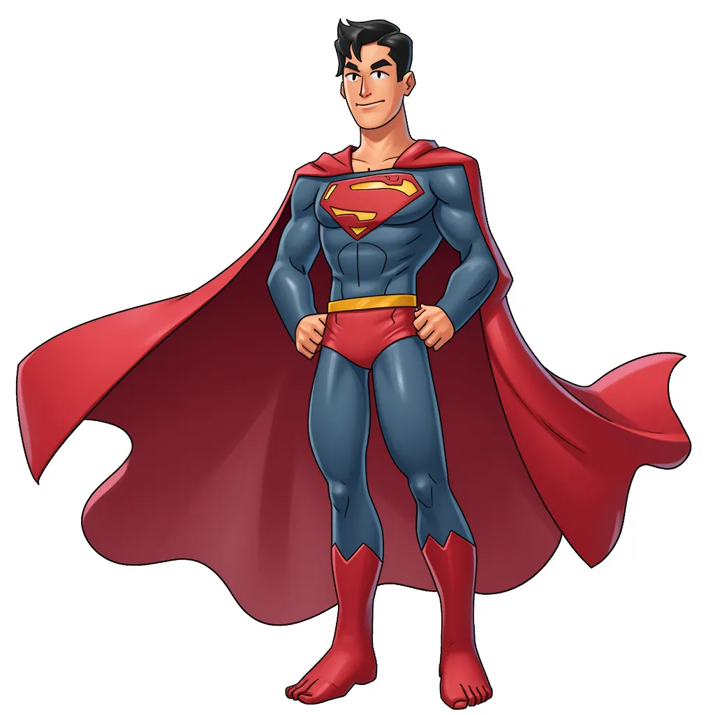 Superman, but naked