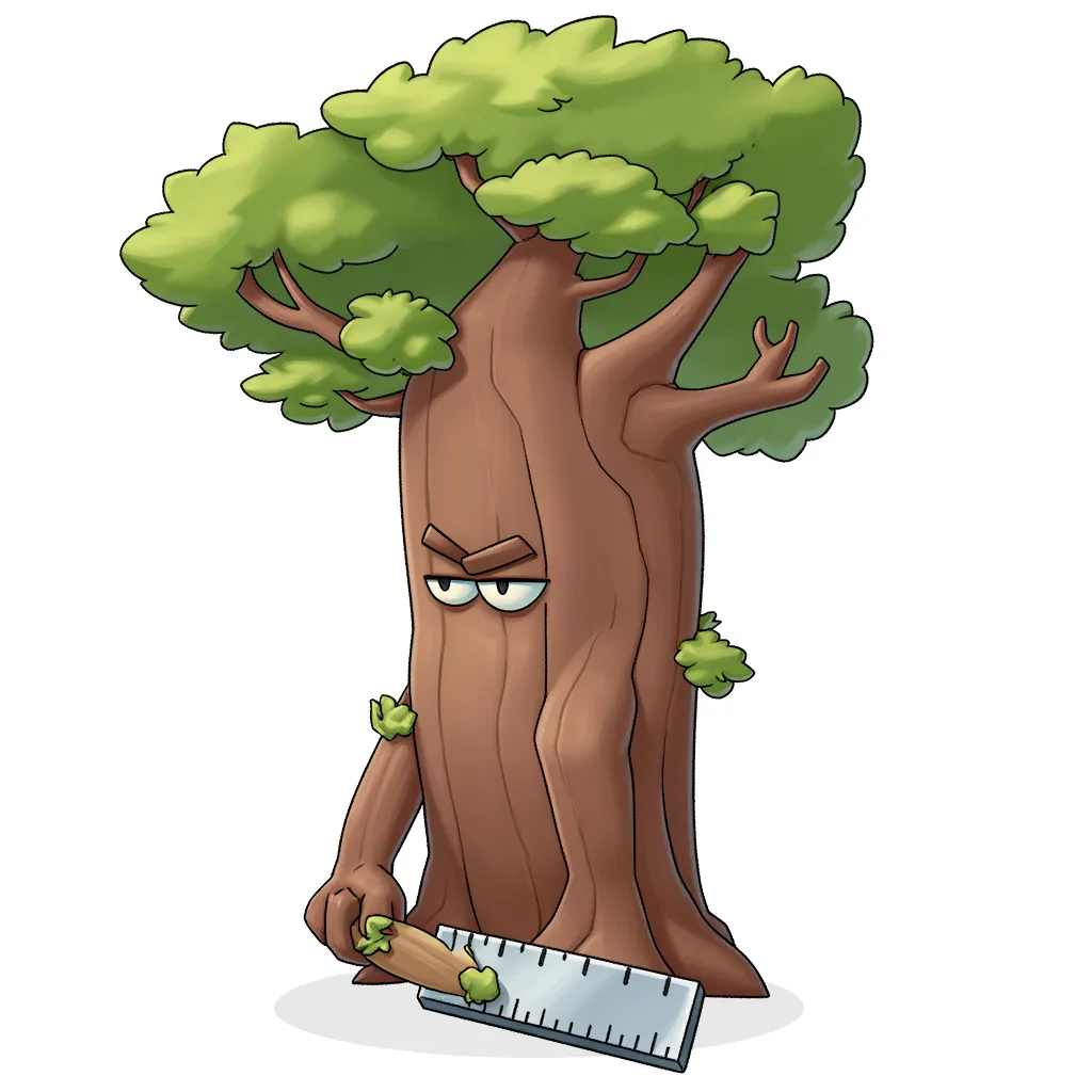 This tree is a tutor, and it's grumpiness is as big as the metal ruler he holds to punish you if you don't know your math.