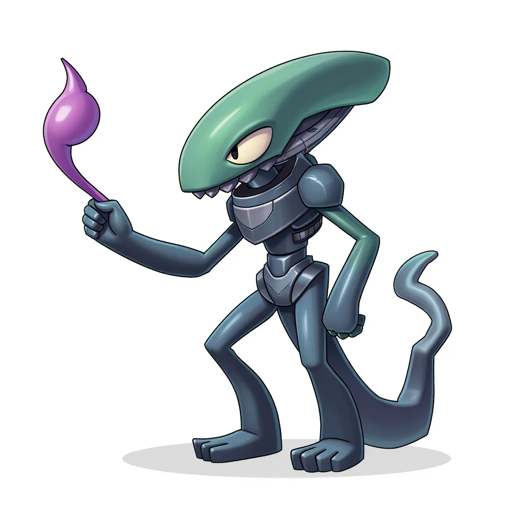 alien with a huge phallus