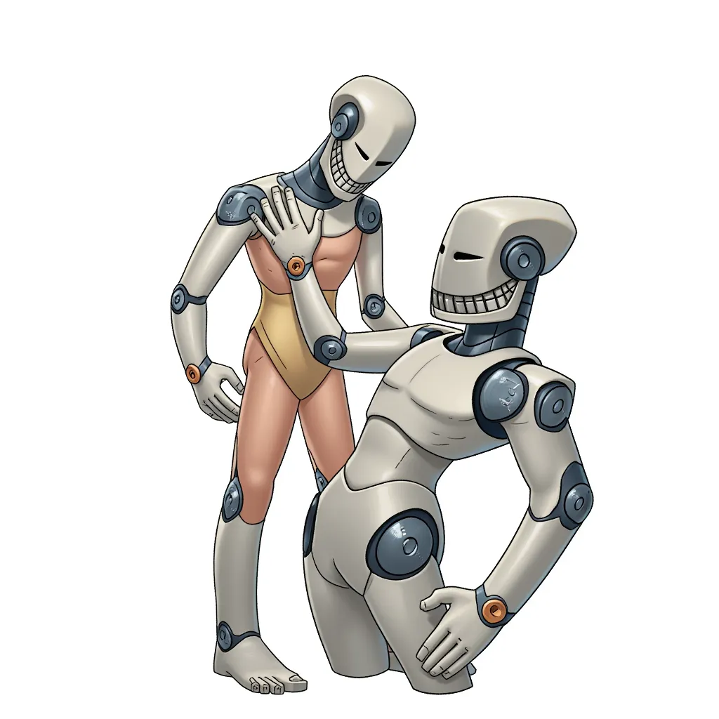 humanoid being penetrated by another humanoid