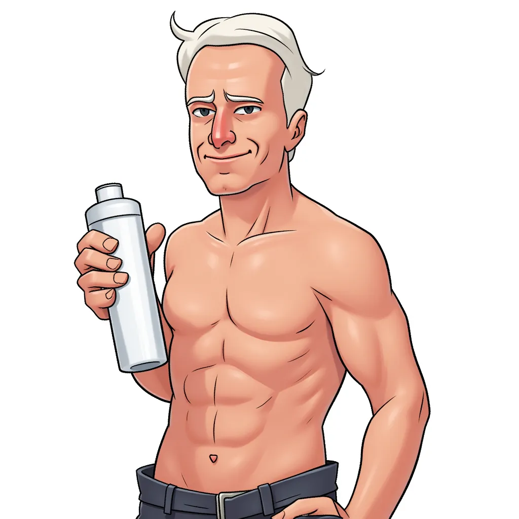 Joe Biden naked with dick in hand