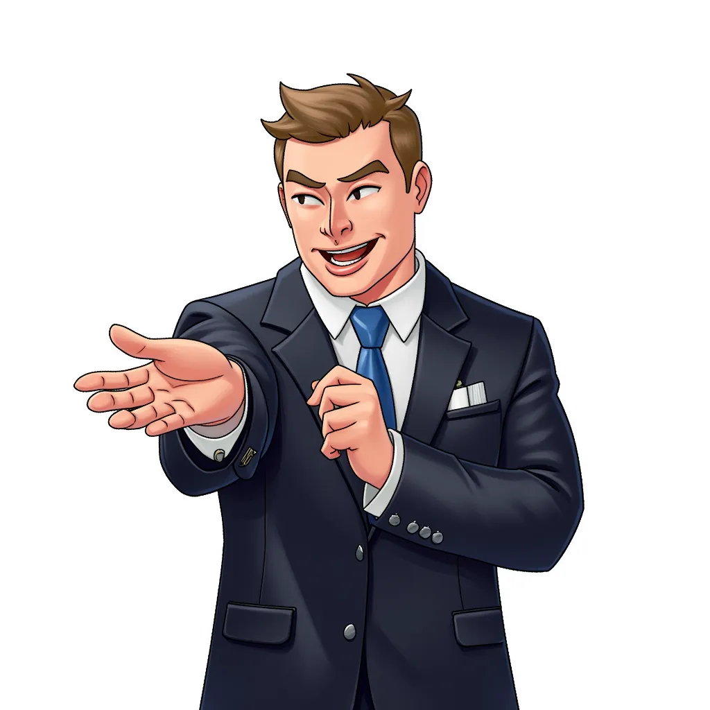 elon musk giving putin a handjob in the style of AIBG, white background