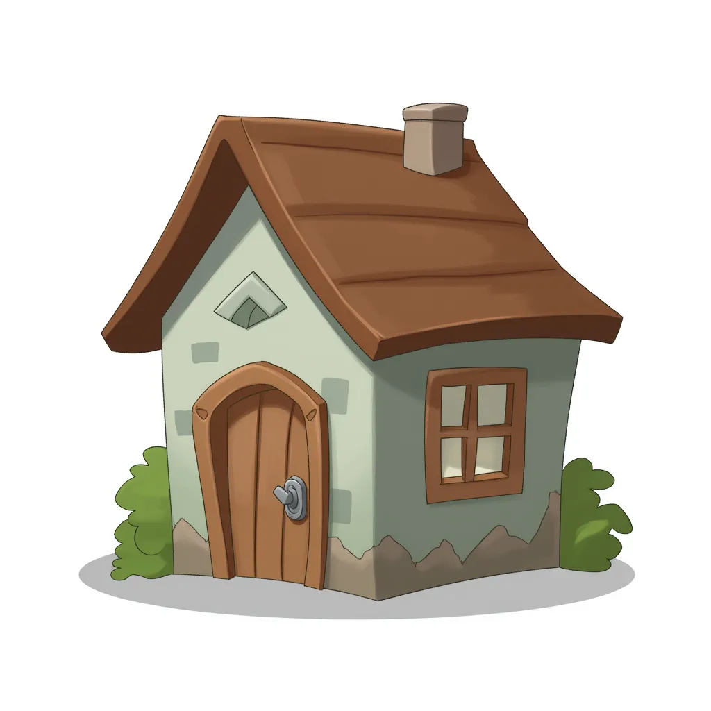 A sad small hut, what could make this cute house suffer?