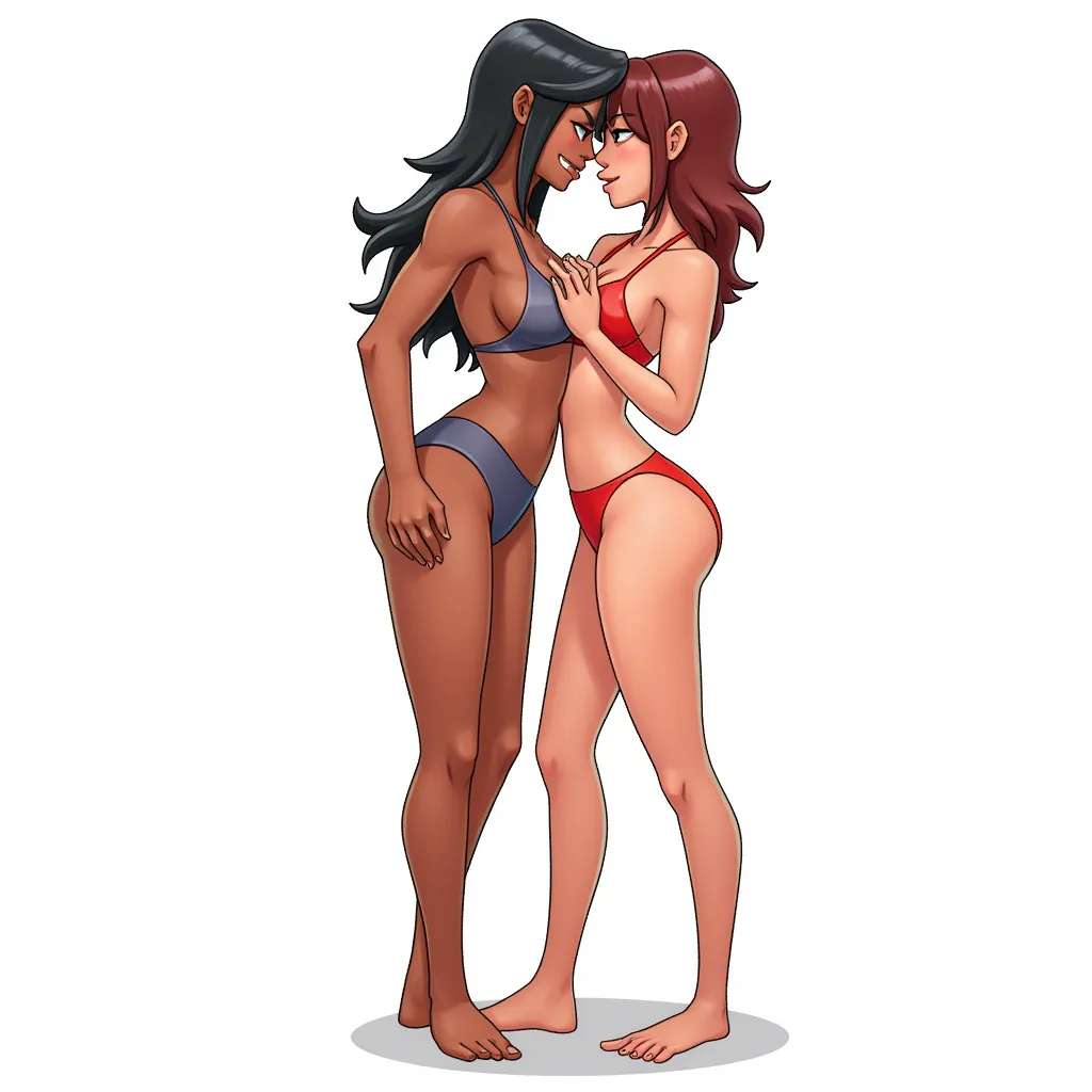 Hyper realistic amateur sex encounter, realistic, add hyper realistic, remove cartoonish. Full featured body. DO NOT GENERATE: