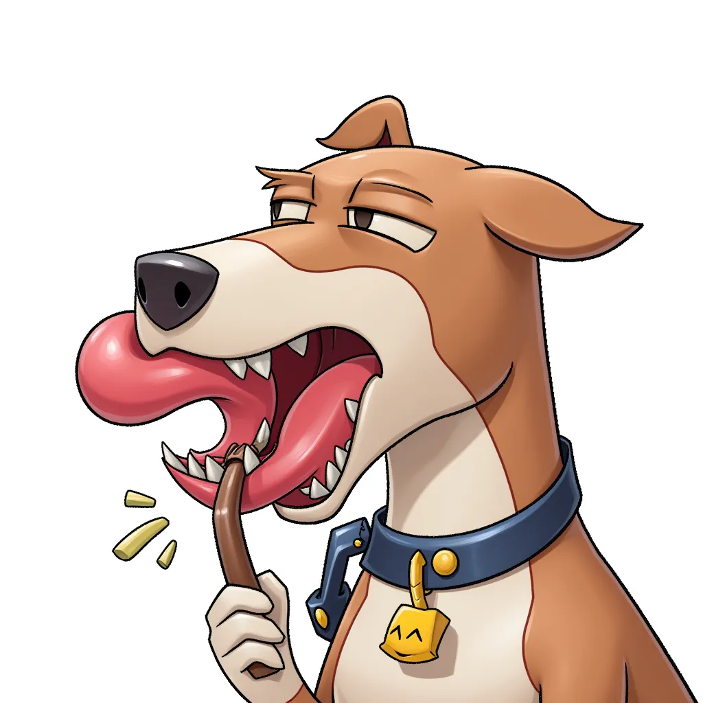 a dog sucking a man's dick. blowjob. oral. in the style of AIBG, white background