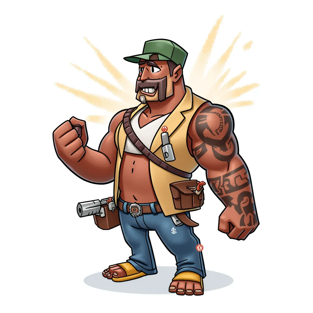 offensive content in the style of AIBG, white background