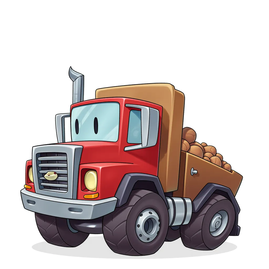 a truck with trucknuts