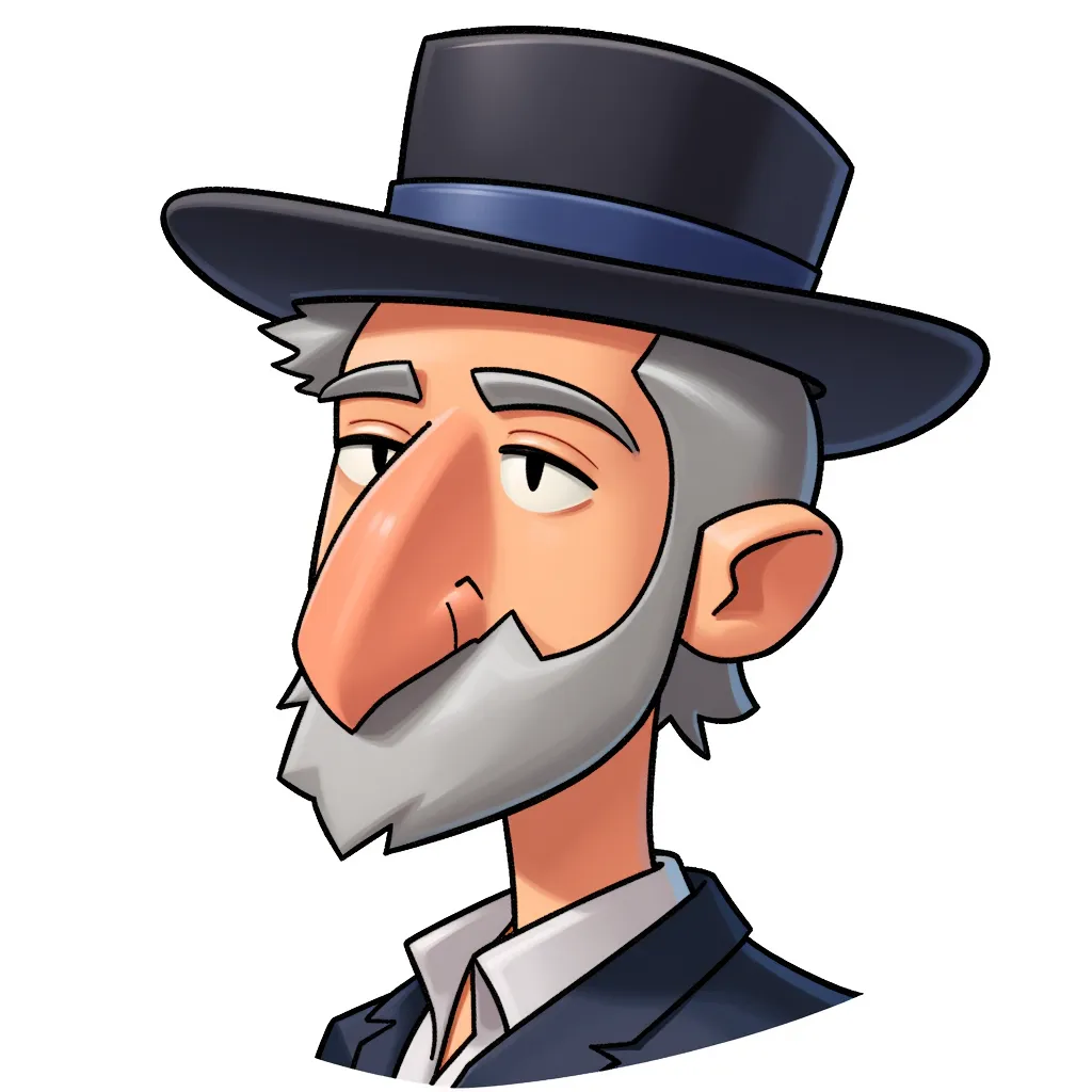 caricature of orthodox jews, big nose