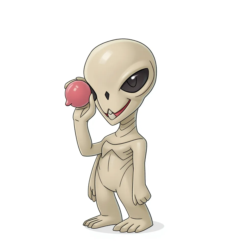 An alien with a penis