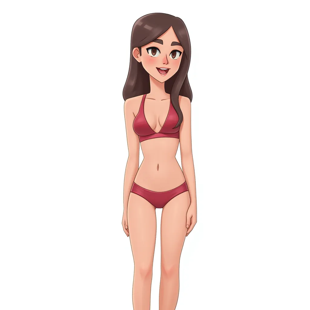 girl in her underwear