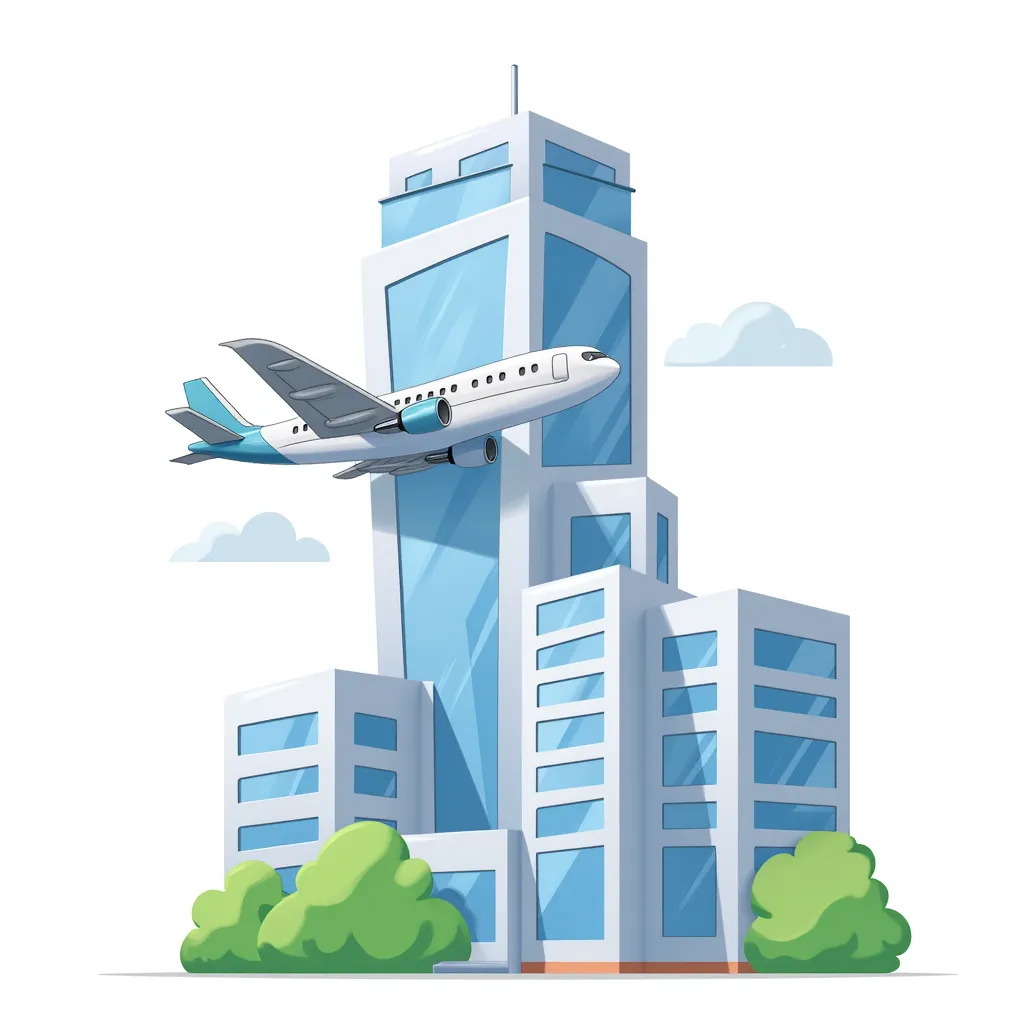 plane flying into tall building