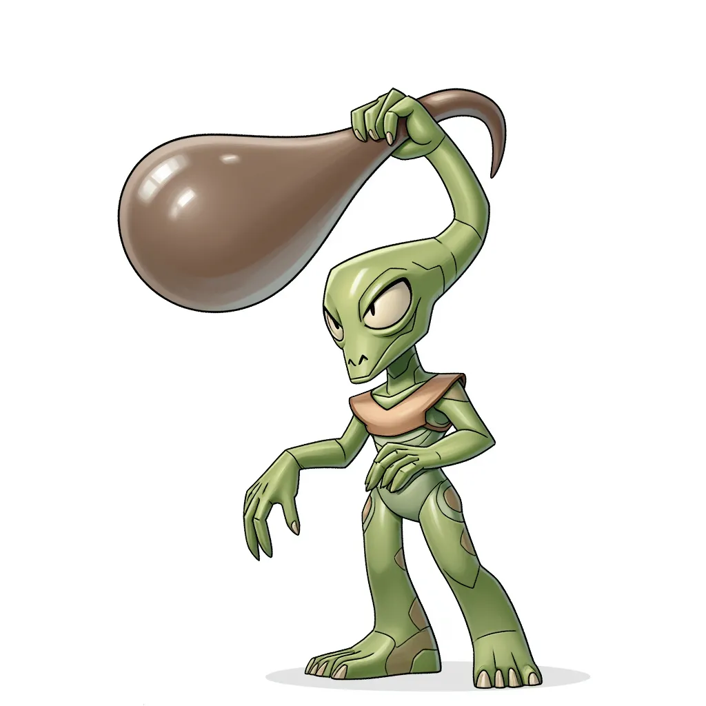 alien with a huge phallus