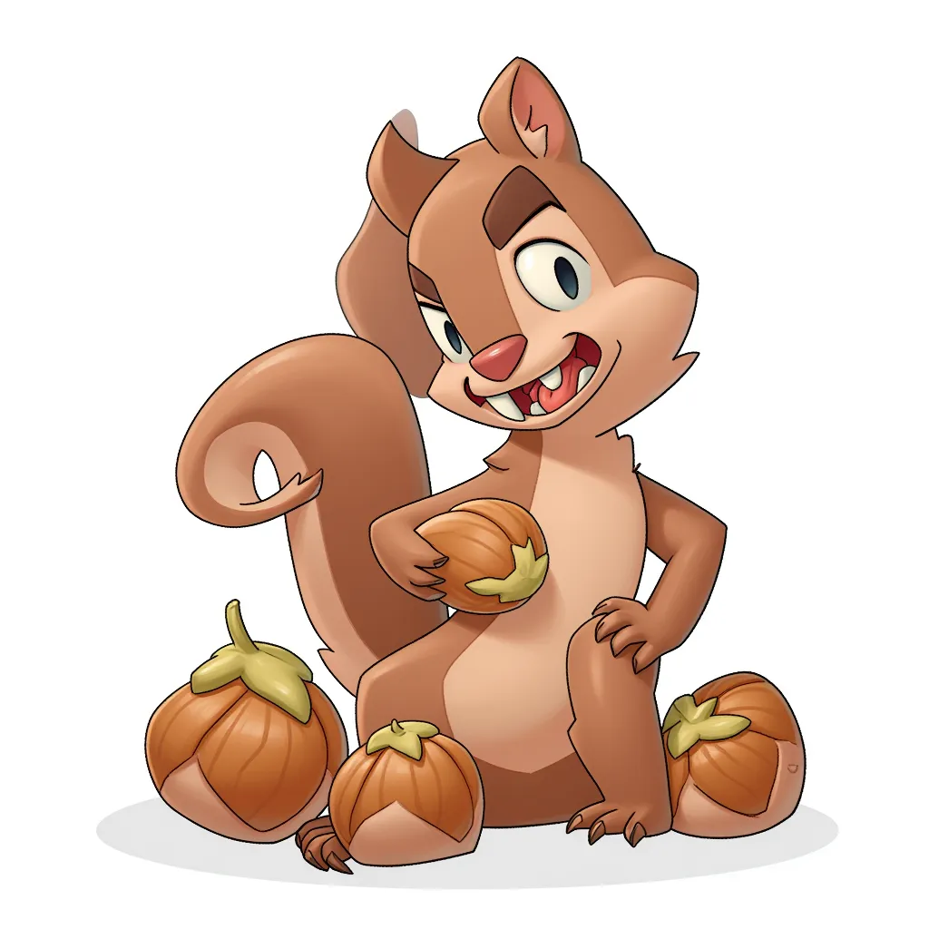 squirrel with huge nuts