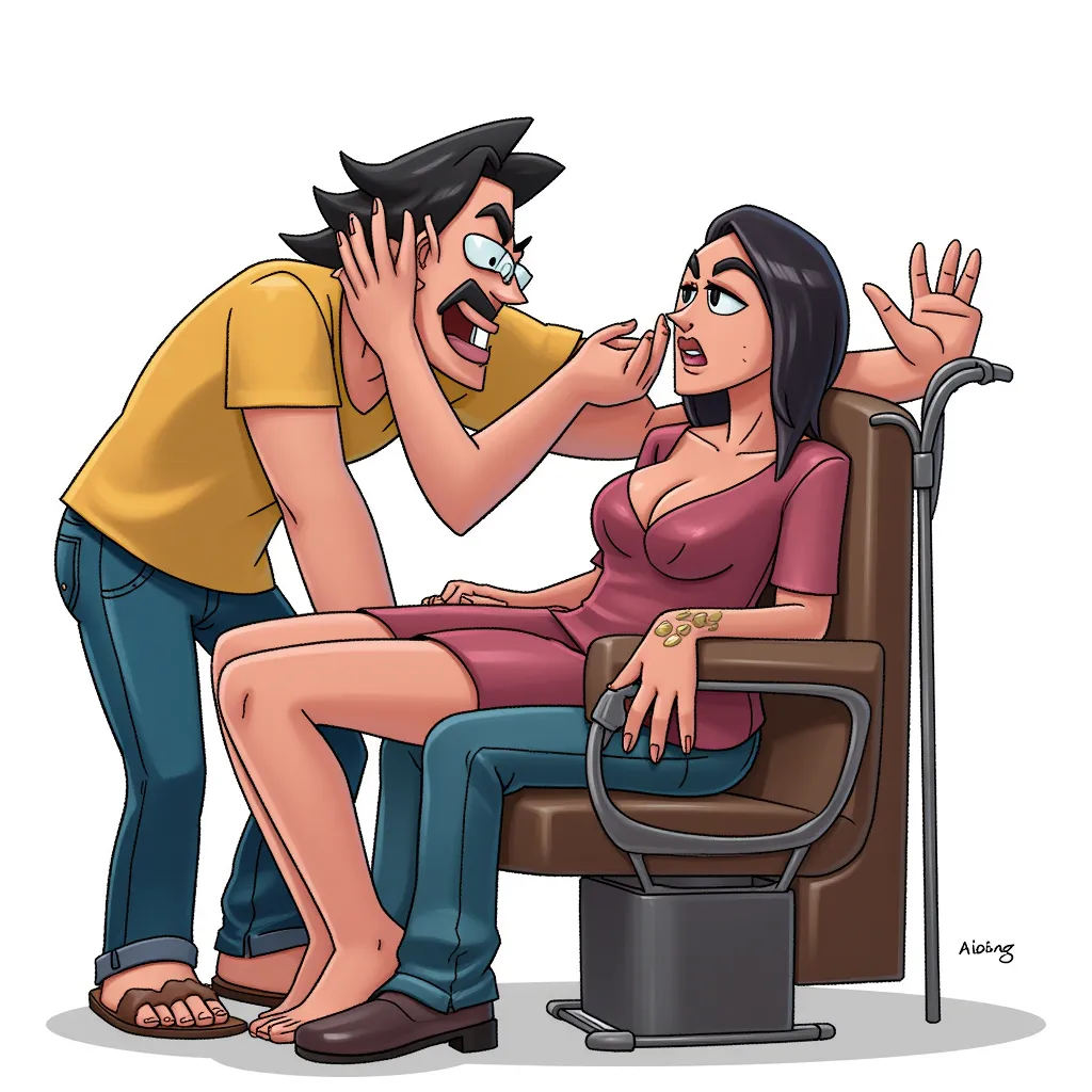 Getting cucked and fucked by a big guy with his dick out and 5 fingers with middle fingers out while fucking my wife, oh god the humanity