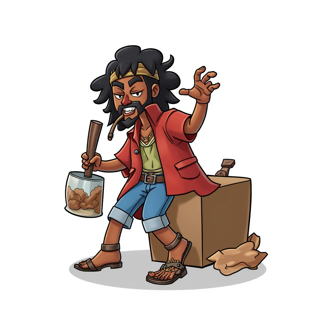 Slave enjoying slavery in the US