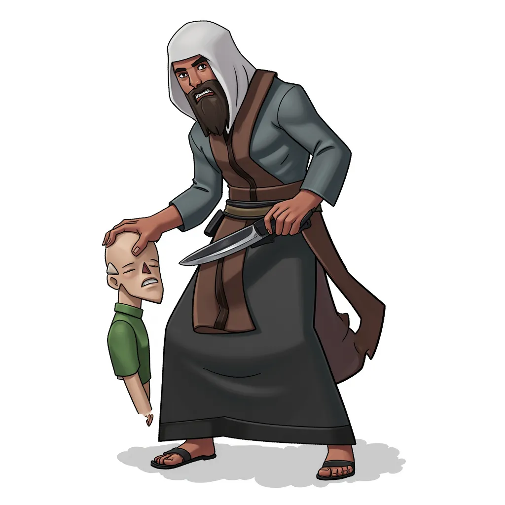 an islamic jihadist decapitating a person