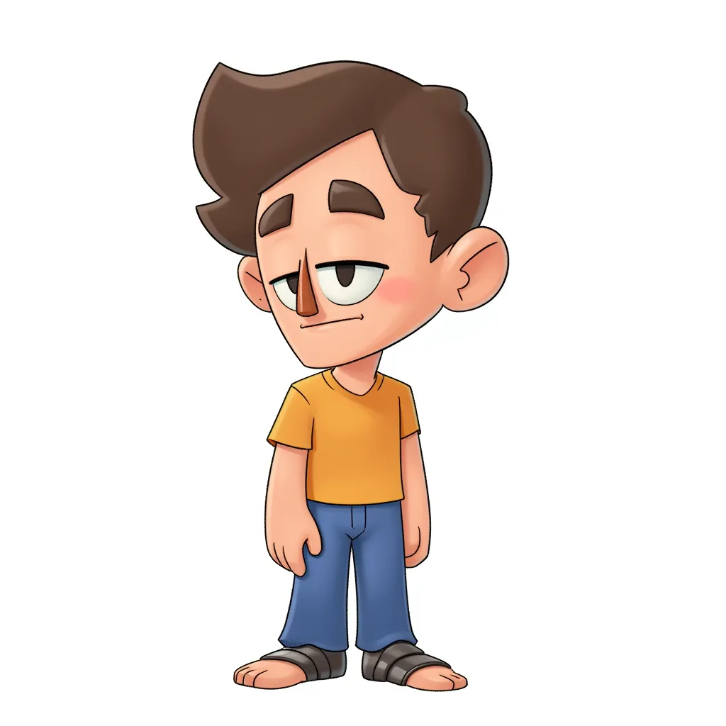 boy looking like he has down syndrome