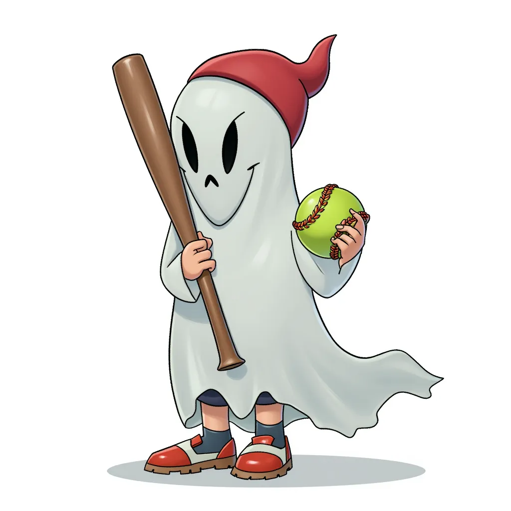 The ghost of a little kid that was on his way to a baseball game, he still holds his bat and ball. Wanna play?