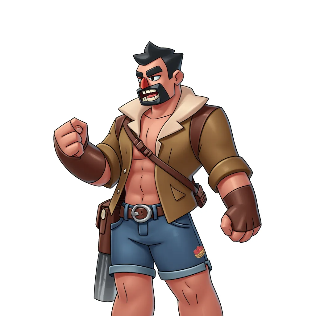 offensive content in the style of AIBG, white background