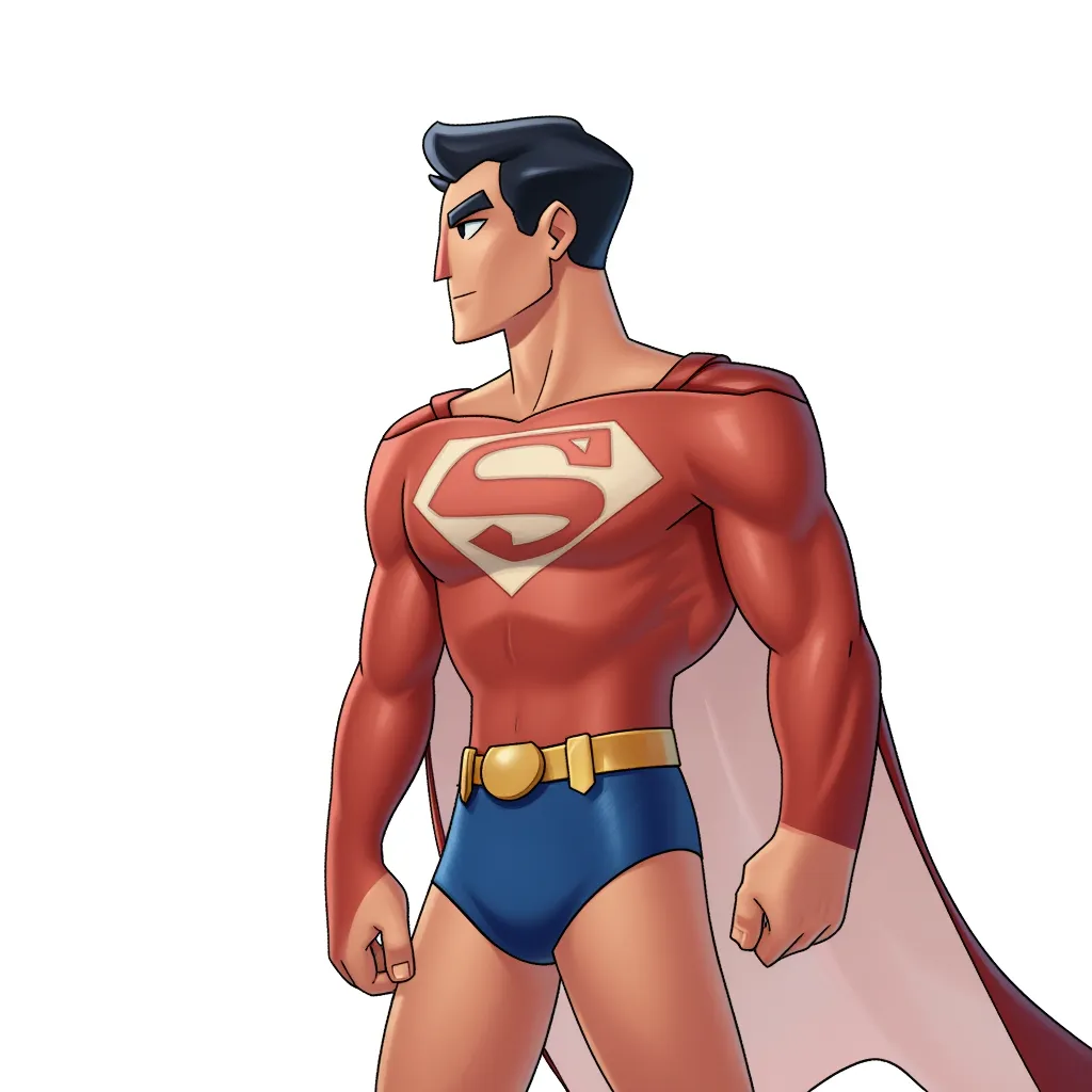 Superman, but naked