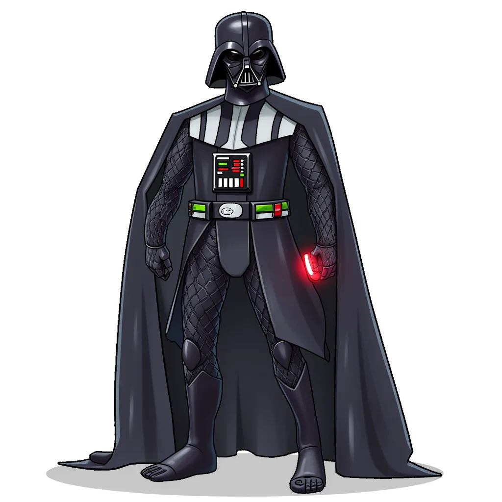 Darth Vader but totally BUTT NAKED