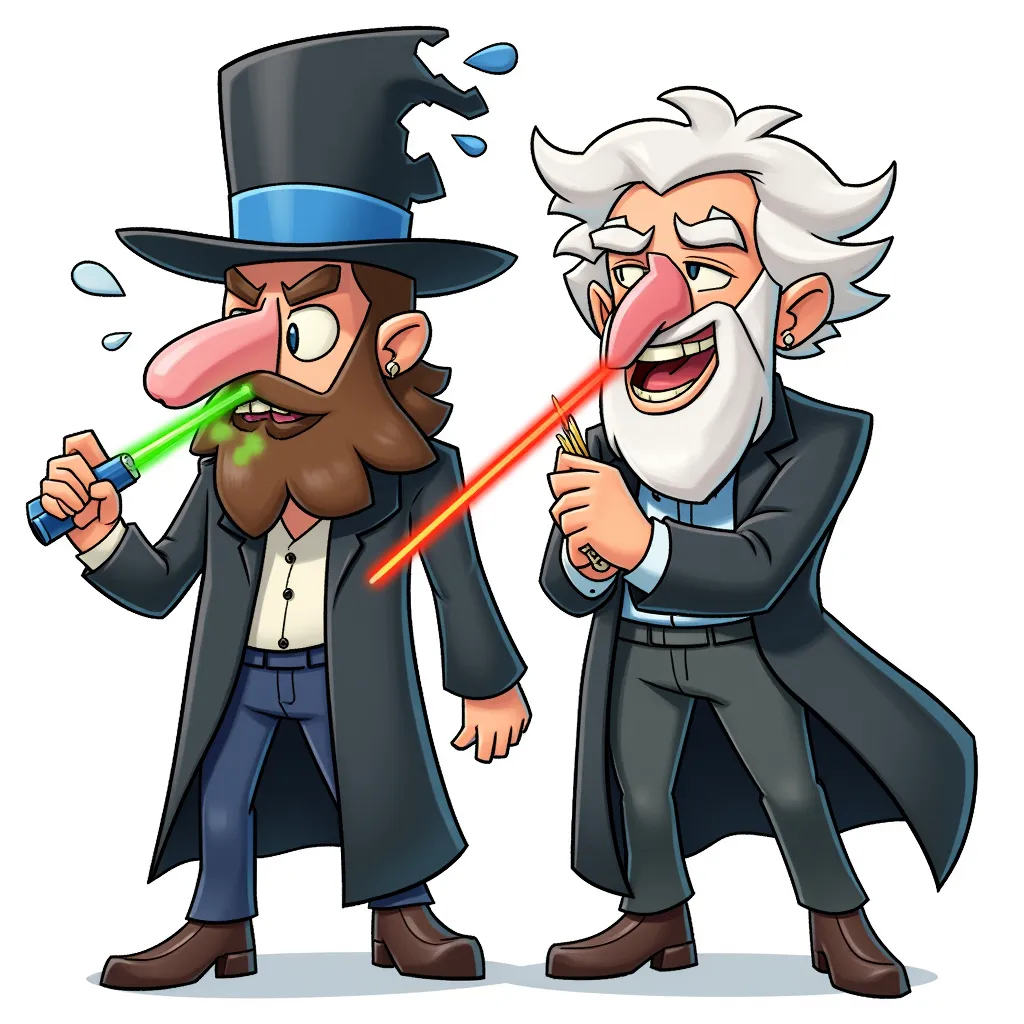 Jews with laser beams and big noses