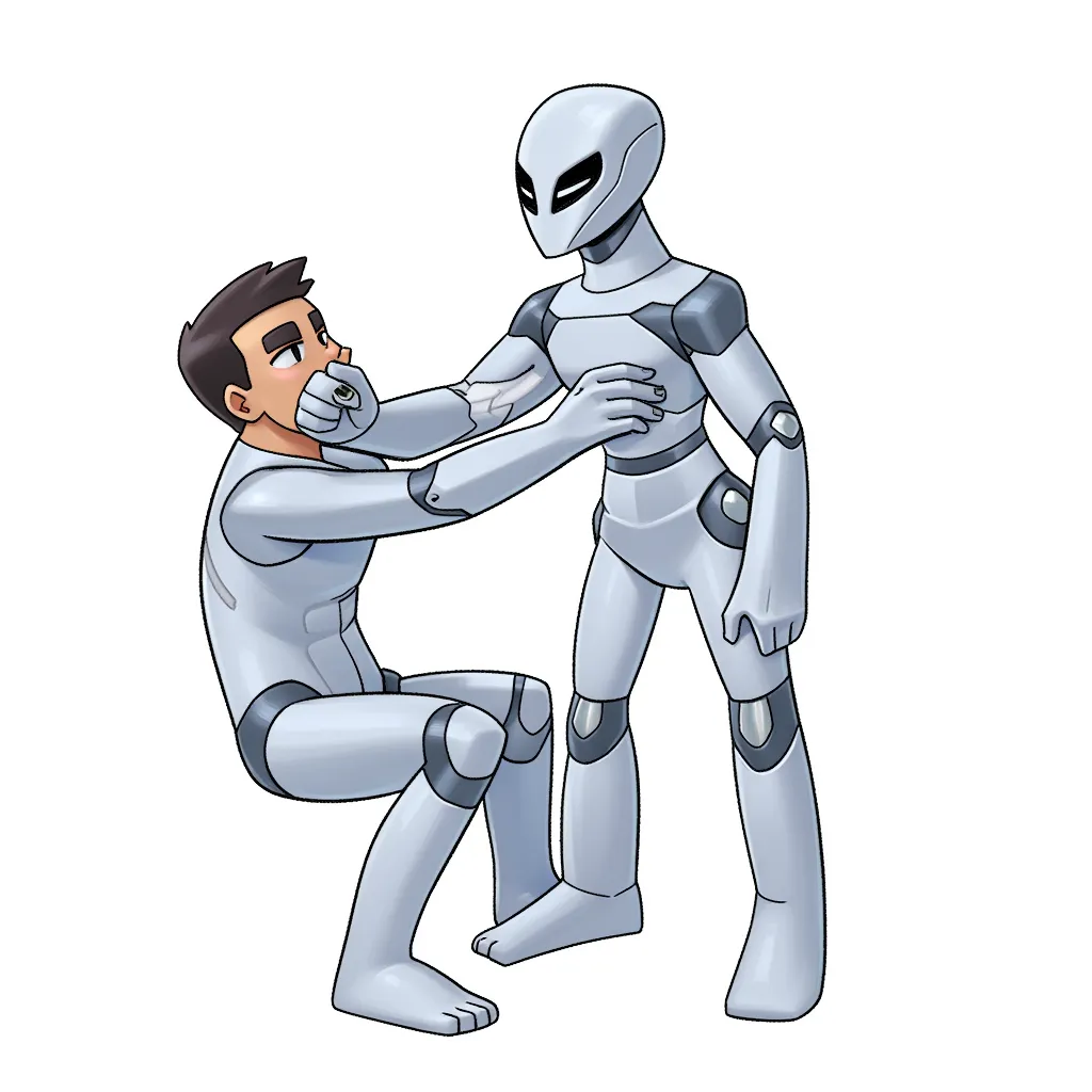 humanoid being penetrated by another humanoid