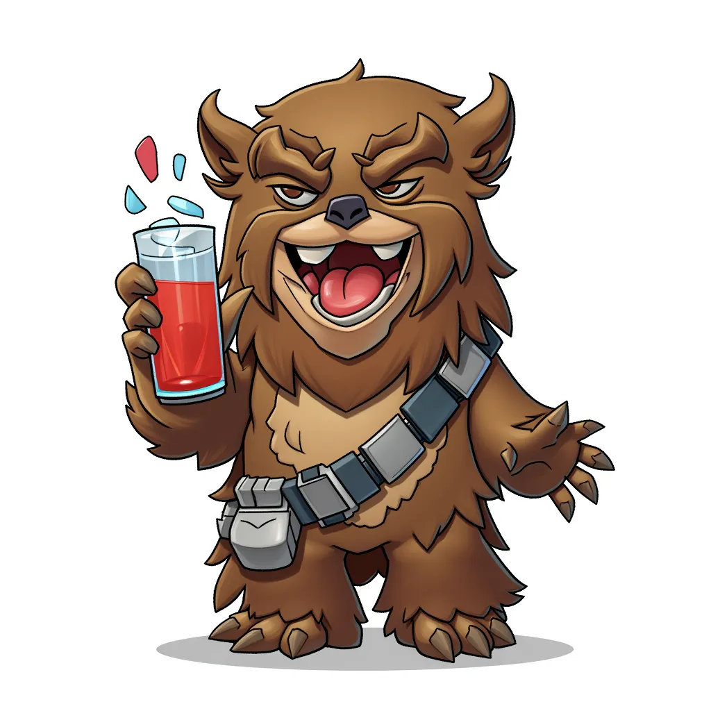 a drunk ewok