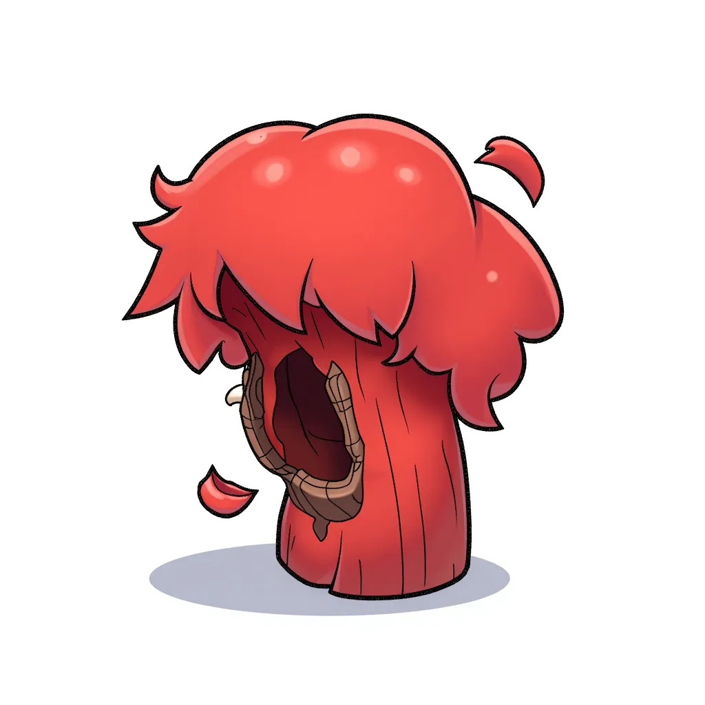 A red hairy butthole protruding